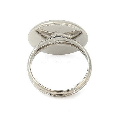 Adjustable Brass Ring Components KK-J110-P-NF-1