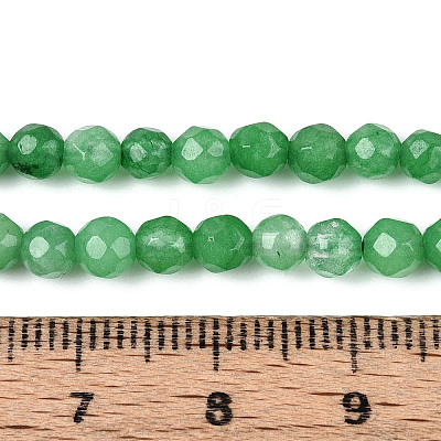 Dyed Natural White Jade Beads Strands G-T139-4mm-60-17-1