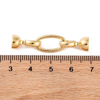 Brass Fold Over Clasps LS-KK-U016-21G-1