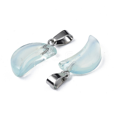 Spray Painted Glass Pendants GLAA-N035-021-A02-1