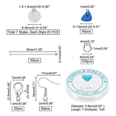 DIY Blue Themed Jewelry Making Kits DIY-PH0001-23P-1
