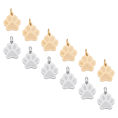 201 Stainless Steel Pet Charms STAS-UN0019-49-1