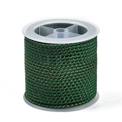 11M Polyester Braided Cord with Cotton Core & Metallic Thread OCOR-Z006-01-36-1