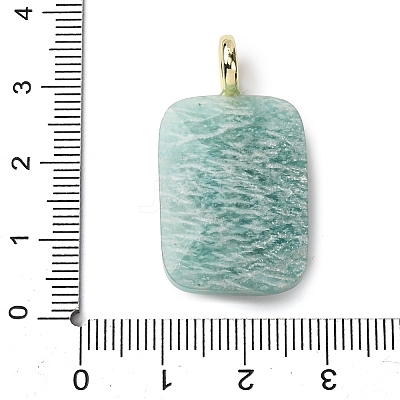 Natural Amazonite Faceted Pendants G-B186-01G-09-1