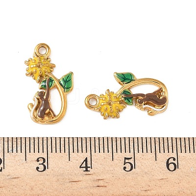 304 Stainless Steel Enamel Pendants STAS-I346-12G-02-1