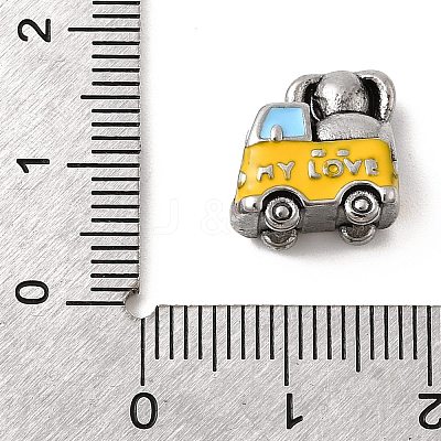 304 Stainless Steel European Beads STAS-D153-09B-ASP-1