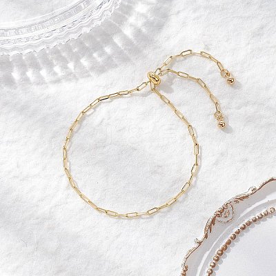 Adjustable Brass Slider Bracelets BJEW-JB12327-1