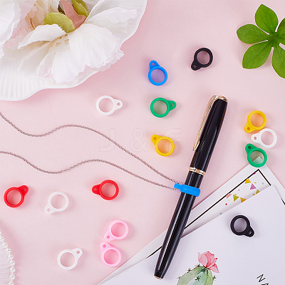 60Pcs Silicone Pendant SIL-GF0001-30-1