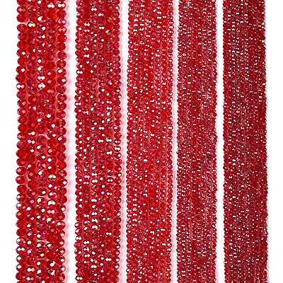 Electroplate Glass Beads Strands EGLA-A044-T3mm-B01-1