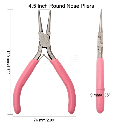 45# Carbon Steel Round Nose Pliers PT-L004-52-1