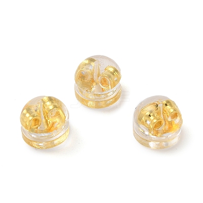 Rack Plating Brass Ear Nuts KK-M269-07G-1