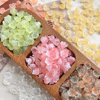 6 Colors Handmade Lampwork Beads LAMP-AN0001-01-1