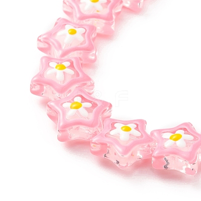 Transparent Glass Beads Strands LAMP-K037-07G-1