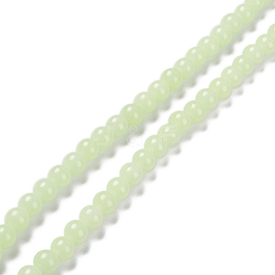 Synthetic Luminous Stone Beads Strands G-L582-01B-1
