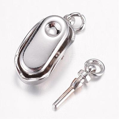 304 Stainless Steel Box Clasps STAS-G071-49-1