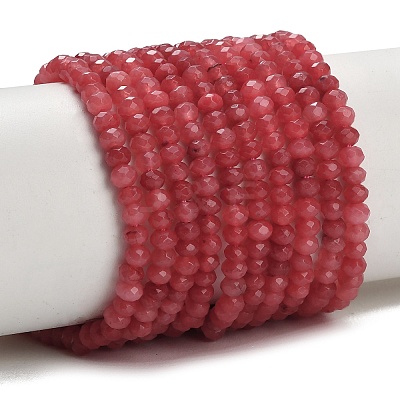 Dyed Natural White Jade Beads Strands GG-CBAF9EE-A05-3x4mm-1