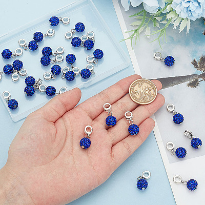 30Pcs Large Hole Alloy European Dangle Charms PALLOY-PH0022-34-1
