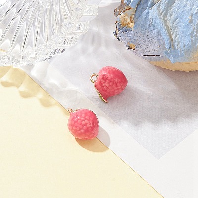 2Pcs Brass Enamel Charms KK-YW0001-86-1