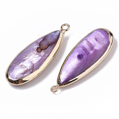 Natural Freshwater Shell Pendants SHEL-R047-03C-1
