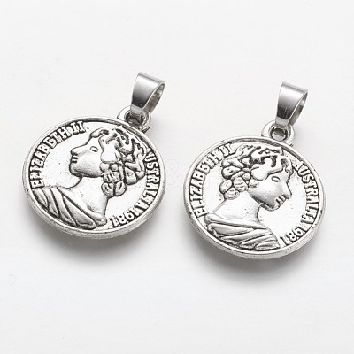 Tibetan Style Alloy Pendants PALLOY-F133-06AS-1