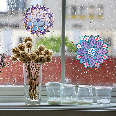 PVC Window Static Sticker DIY-WH0311-024-1