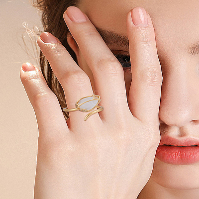 1Pc Brass Cuff Rings RJEW-LP0005-11-1
