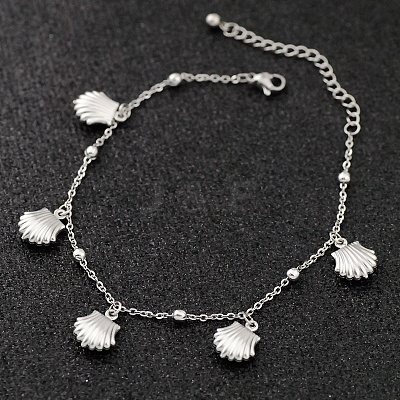 Bohemia Style Ocean Theme 304 Stainless Steel Anklets WG73A42-07-1