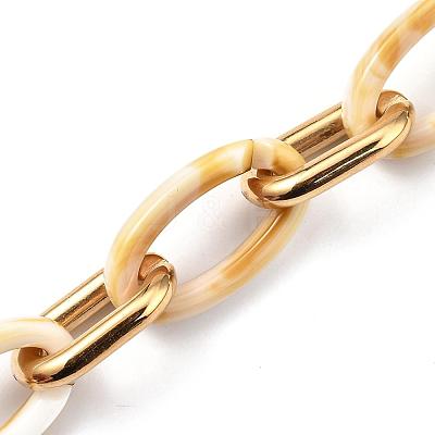 Handmade CCB Plastic Cable Chains AJEW-JB00710-02-1