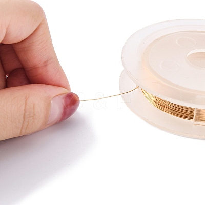 Round Copper Wire for Jewelry Making CWIR-WH0001-0.3mm-05-1-1