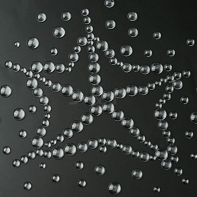 400Pcs Transparent Glass Cabochons GGLA-YW0001-15-1