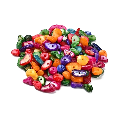 Natural Dyed Shell Beads G-YW0001-15-1