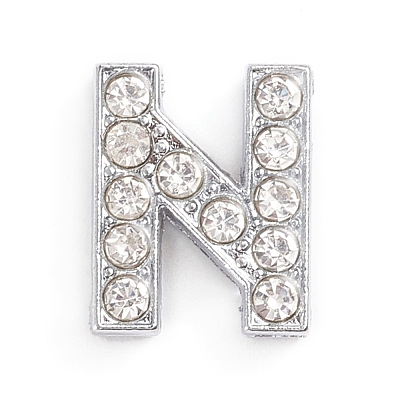Alloy Slide Charms LS-ALRI-WH0005-09N-P-1