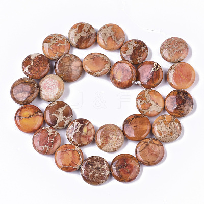 Natural Imperial Jasper Beads Strands G-S355-87D-07-1