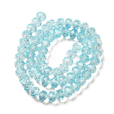 Transparent Baking Paint Glass Beads X1-DGLA-A034-T8mm-D12-1