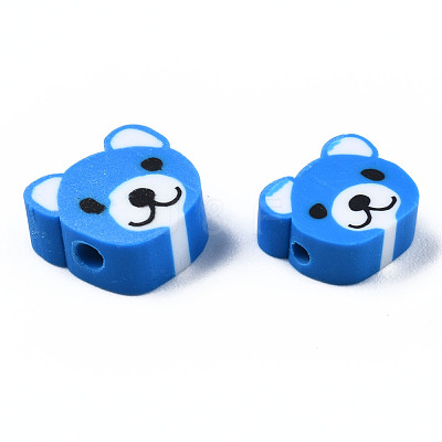 Handmade Polymer Clay Beads CLAY-S096-004G-1
