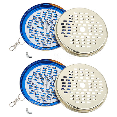 Tinplate Mosquito Coil Holder AJEW-WH0042-69LG-1