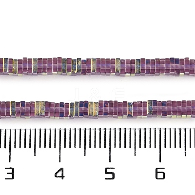 Electroplate Glass Beads Strands GLAA-B023-01A-12-1