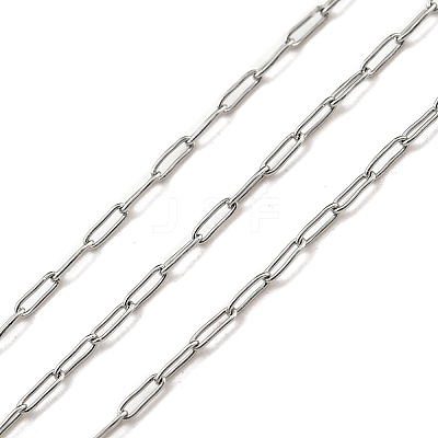 Tarnish Resistant 304 Stainless Steel Chains CHS-E031-01B-P-1