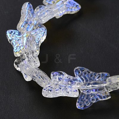 Transparent Glass Beads Strands GLAA-F114-04E-1