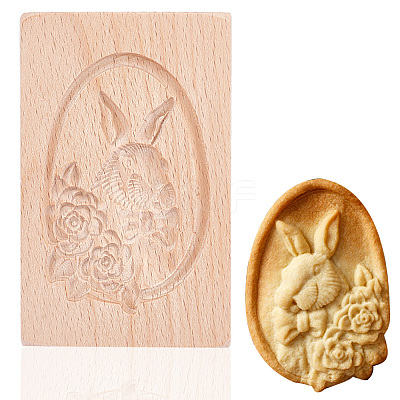 Beech Wood Cookie Molds AJEW-WH0083-59B-1