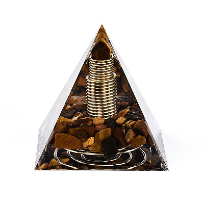 Orgonite Pyramid Resin Energy Generators DJEW-N003-07C-1