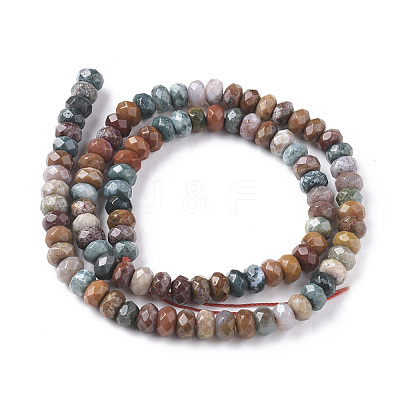 Natural Ocean Jasper Beads Strands G-F668-01-A-1