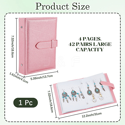 Portable PU Leather Earring Display Book EDIS-WH20011-01C-1
