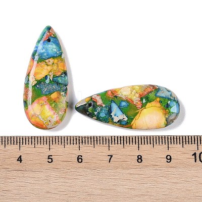 Dyed Synthetic Imperial Jasper Pendants G-P529-07B-1