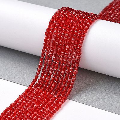 Transparent Glass Beads Strands GLAA-H021-04-24-1