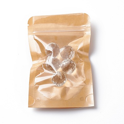 Eco-friendly Biodegradable Kraft Paper Packaging Zip Top Paper Bag X-CARB-P002-04-1