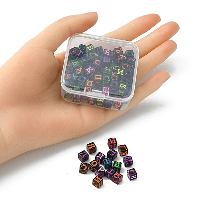 100Pcs Craft Style Acrylic Beads MACR-YW0002-40-1