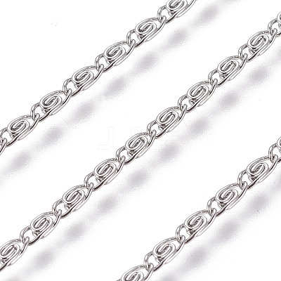 Tarnish Resistant 304 Stainless Steel Lumachina Chains CHS-E018-06P-1