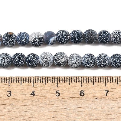 Weathered Agate Beads Strand G-E403-79-6mm-1