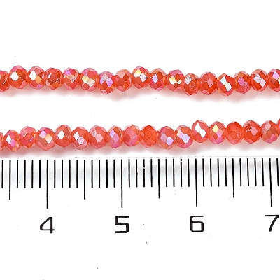 Baking Electroplate Glass Beads Strands X-DGLA-A039-J4mm-B01-1